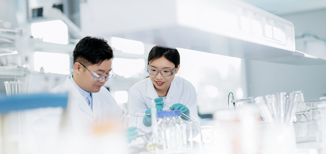 Researchers at Kemira's R&D center in Shanghai.